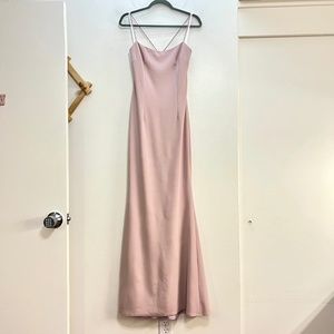 Katie May Spaghetti Strap Lace-Up Back Dress